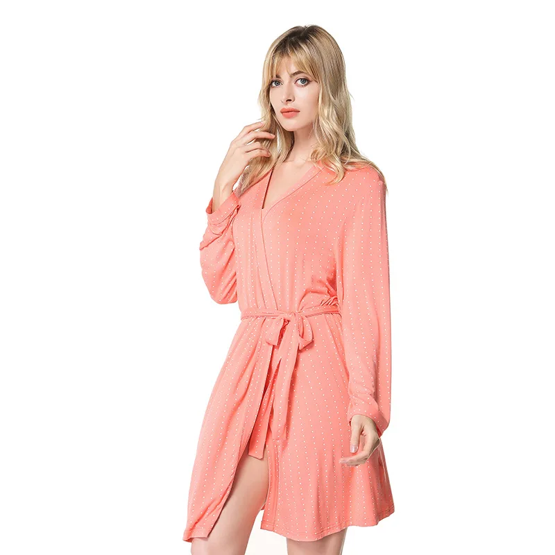 Принт в горошек кимоно широкая одежда Повседневное из модифицированного