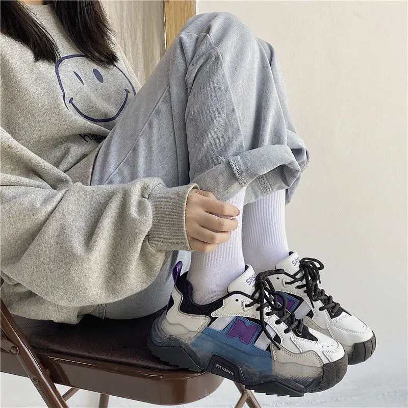 

Chunky Sneakers Women 2021 Spring New Design Women's Sport Shoes Breathable Mesh Girls Brand Fashion Casual Shoes