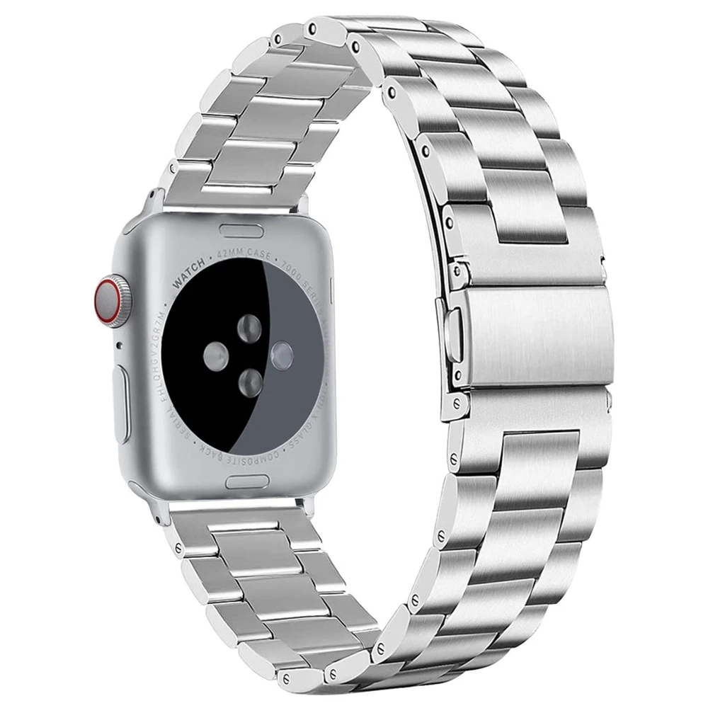 

Wrist Bracelet for 2020 Apple Watch Series 6 SE Band 40mm 44mm Business Stainless Steel Wristband for iWatch 5 3 38mm 42mm Strap