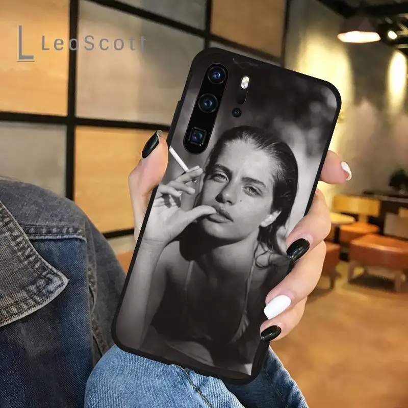 

Sexy fashionable woman smoking Phone Case For Huawei honor Mate P 9 10 20 30 40 Pro 10i 7 8 a x Lite nova 5t