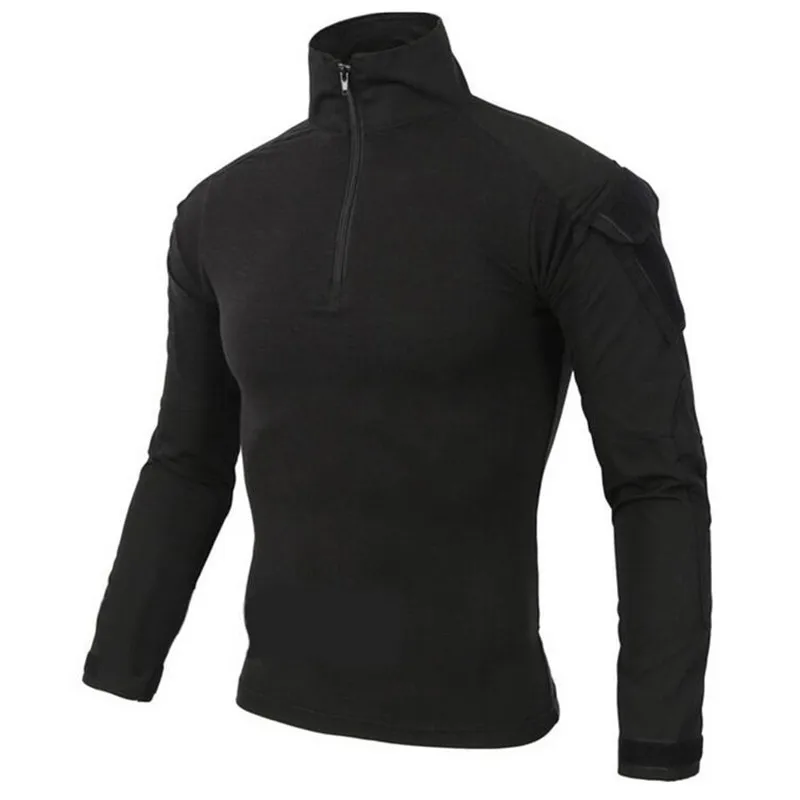 Полевая Боевая тренировочная камуфляжная тактическая рубашка с длинным рукавом