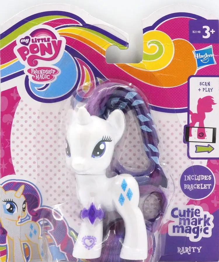 

Hasbro My Little Pony Friednship Is Magic Cutie Mark Magic Rarity B2148 Doll Gifts Toy Model Anime Figures PVC Collect Ornaments