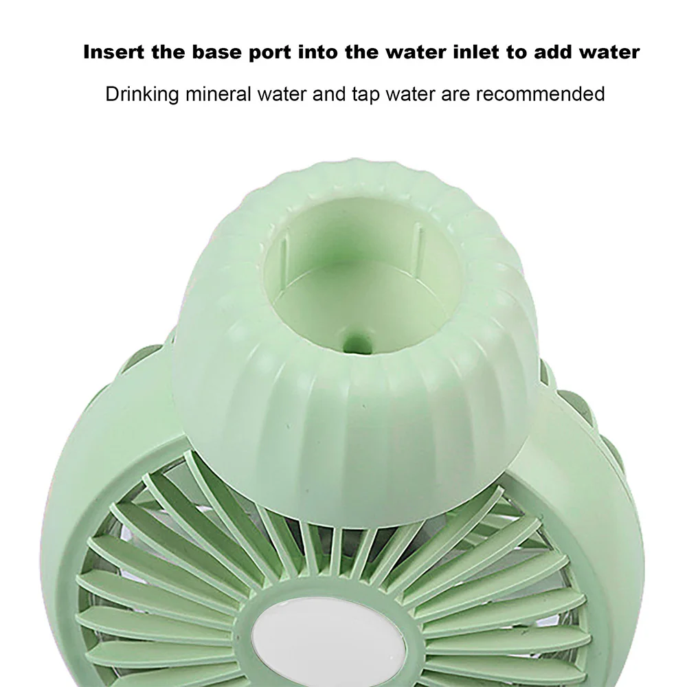 

Mini USB Fan Portable Electric Handheld Small Fan Desktop Rechargeable 2000mAh Summer Handy Air Cooling Fan Mini Humidifier