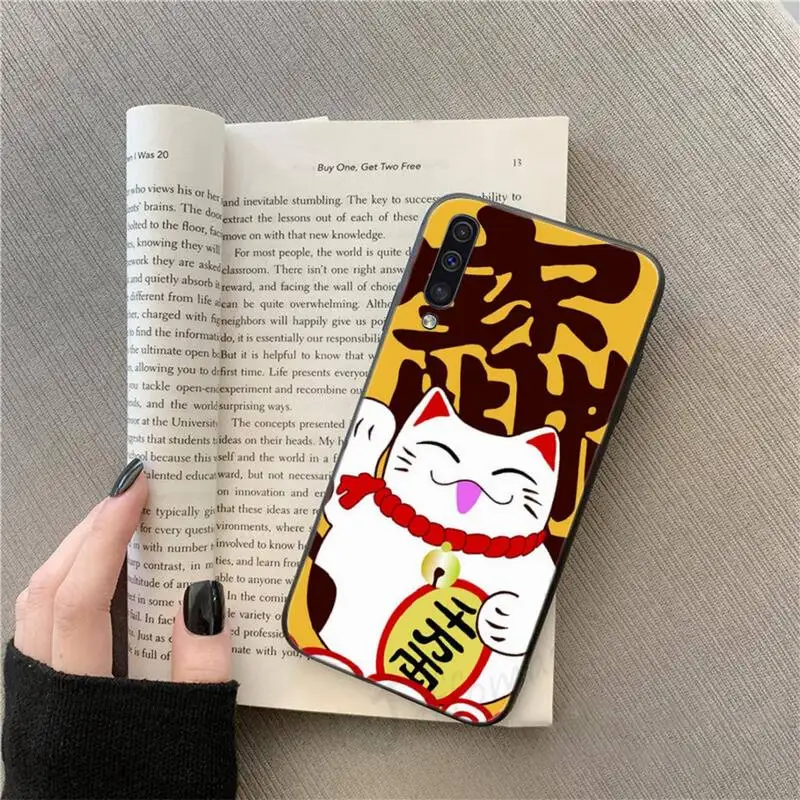 

Beckoning cat japanese style Phone Case For Samsung galaxy A S note 10 7 8 9 20 30 31 40 50 51 70 71 21 s ultra plus