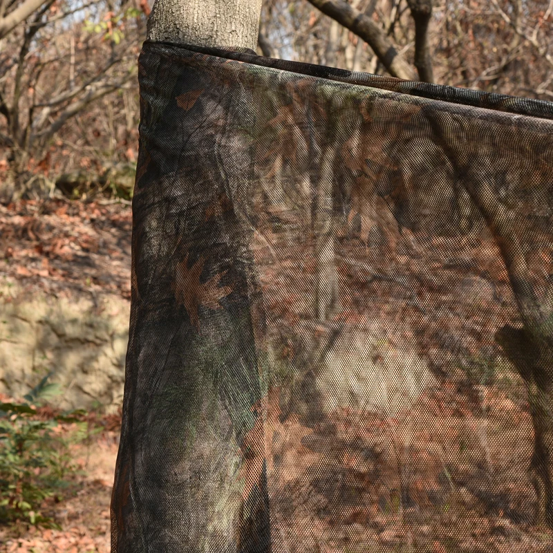 

WELEAD Bionic Leaf Tree Camo Mesh Fabirc Woodland Jungle Hunting 300D Camouflage Netting for Duck Shooting Outdoor Decoration