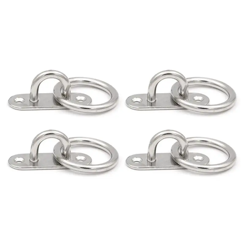 

Ceiling Wall Mount Hook Heavy Duty Pad Eye Plate 304 Stainless Steel for Yoga Hammocks /Boat Wholesale