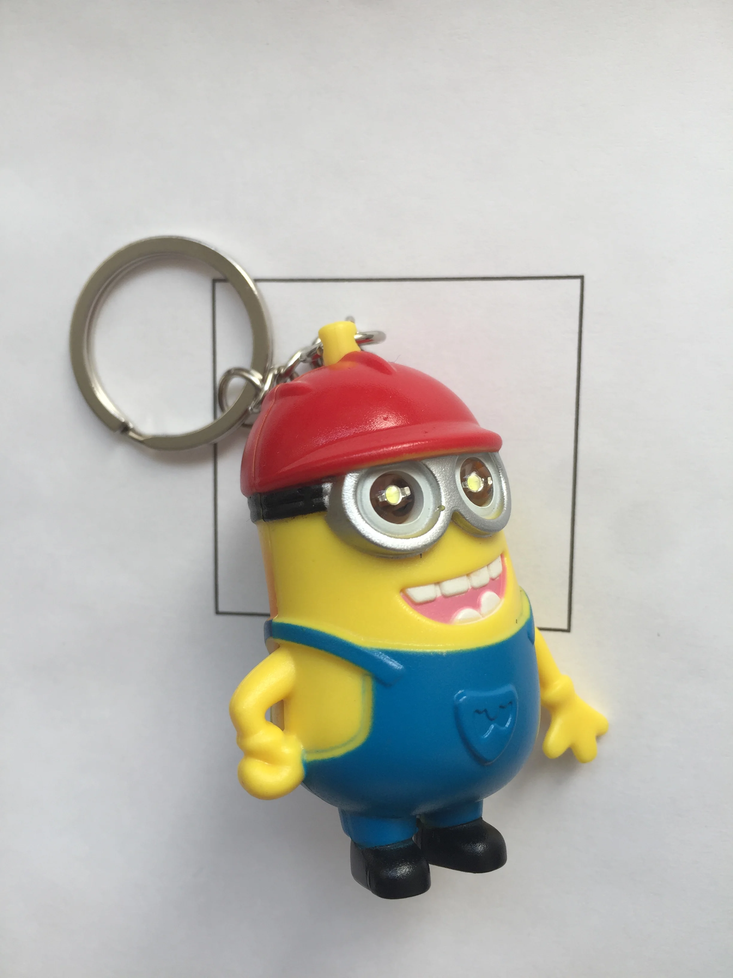Новое поступление 3D светодиодный брелок для ключей talk minions absenteism Гадкий я звук брелки с светодиодный фонарик и звук
