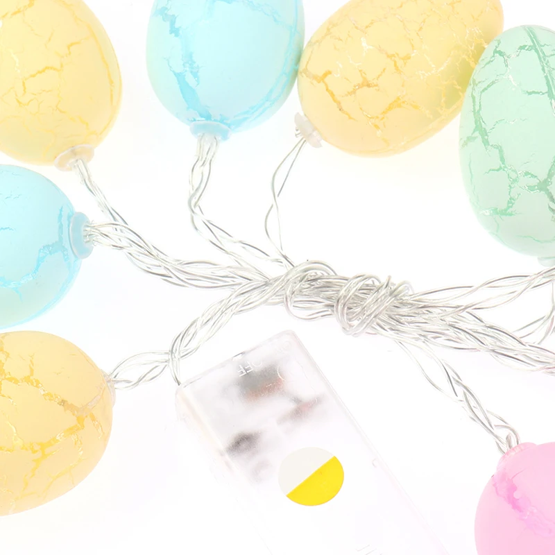 

10 LED Lights Easter Party Decor Home Table Centerpiece Easter Eggs Wooden Craft