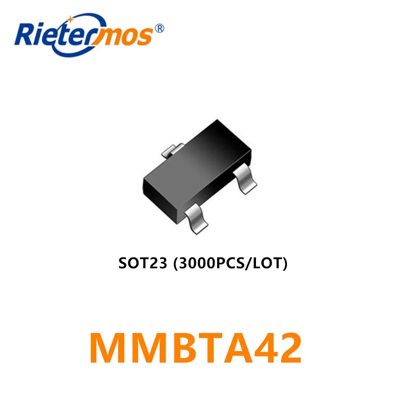 

3000PCS MMBTA42 MMBTA42LT1G SOT23 A42 SOT23 ID NPN 300MA 300V SOT23