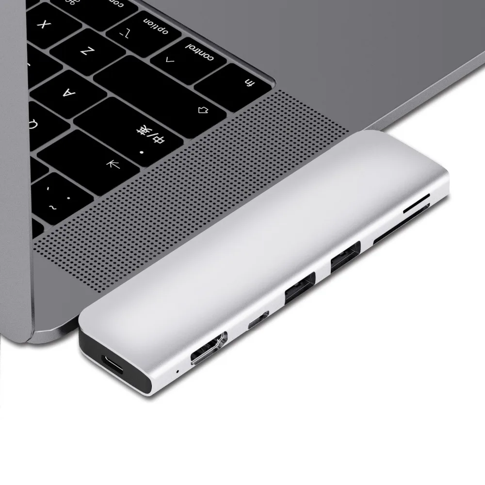 USB 3,1 type-C концентратор к HDMI адаптер 4K Thunderbolt 3 USB C концентратор с концентратором 3,0 TF sd-ридер слот PD для MacBook Pro/Air /