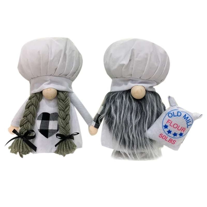 2 шт. Рождественская безликая решетка гном кукла Санта Украшение Висячие