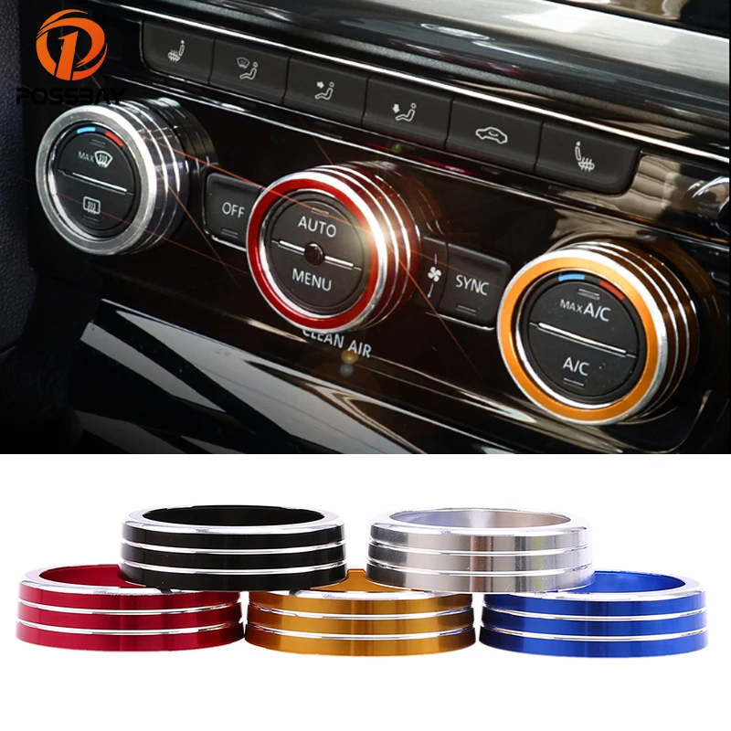 Posbay 3 шт. алюминиевый сплав автомобильная панель управления состоянием воздуха