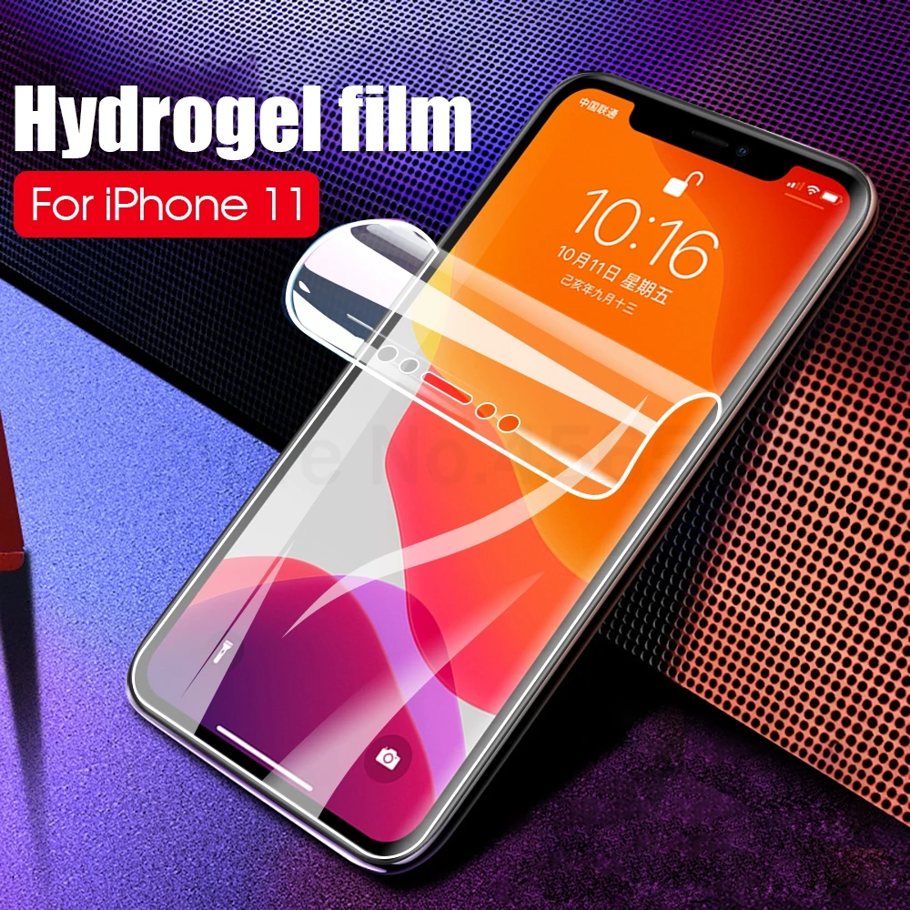 Мягкая Гидрогелевая пленка для iPhone 11 Pro 5 8 Max 6 Защитная переднего экрана iphone 1 2019