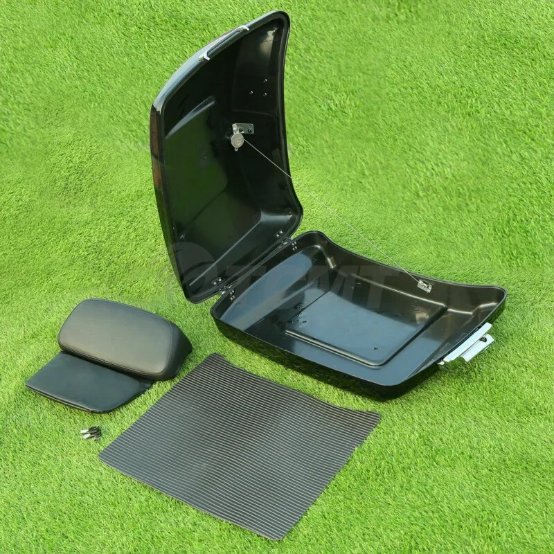 Мотоциклетный багажник 5 ''Razor Tour Pak Pack и черный монтажный стеллаж для Harley Touring