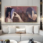 Аниме Sasuke Itachi постер Наруто HD Картина на холсте Искусство Настенная картина домашний Декор Фон для дивана украшение для стен подарки на день рождения