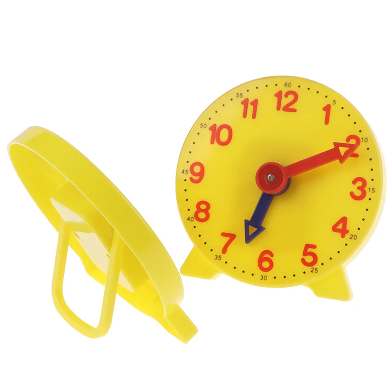 

3 Styles Montessori Student Learning Clock Time Teacher Gear Clock 4 Inch 12/24 Hour