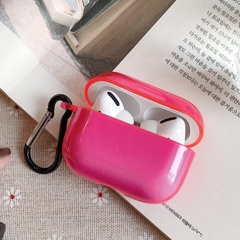2/4 шт. спортивный Чехол для airpods прозрачный чехол pro милый защитный 3 затычка