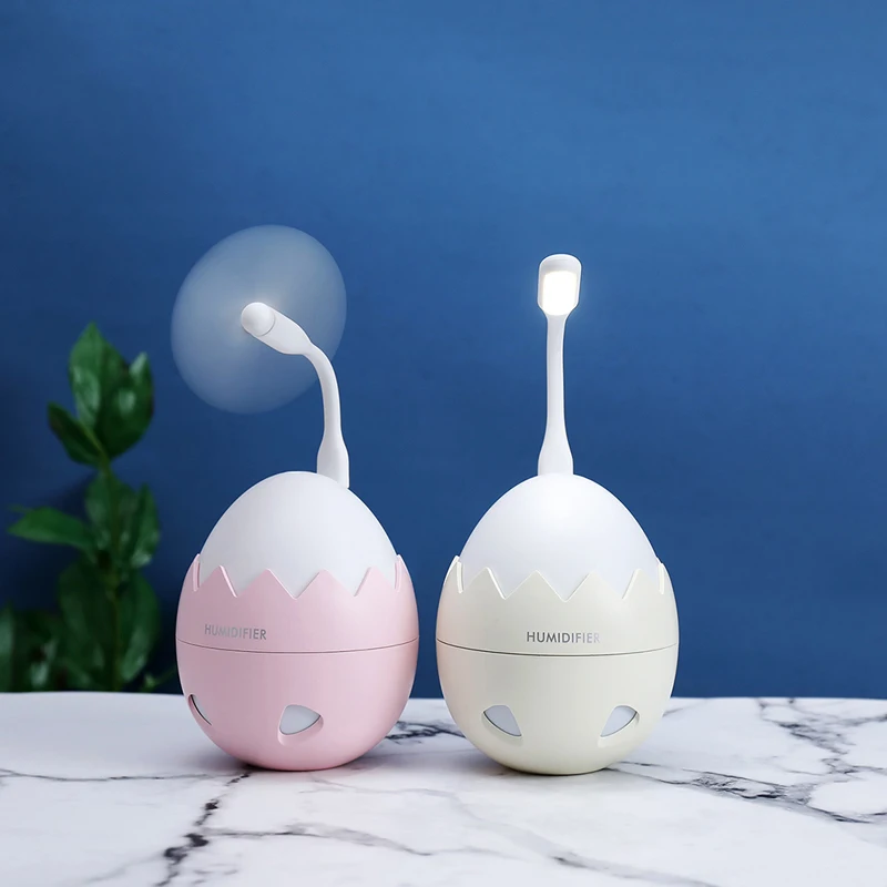 3 in 1 Aroma Essential Oil Diffuser Eggshell Humidifier Air Purifier LED Night Light USB Fan Car air freshener for Office Home | Автомобили