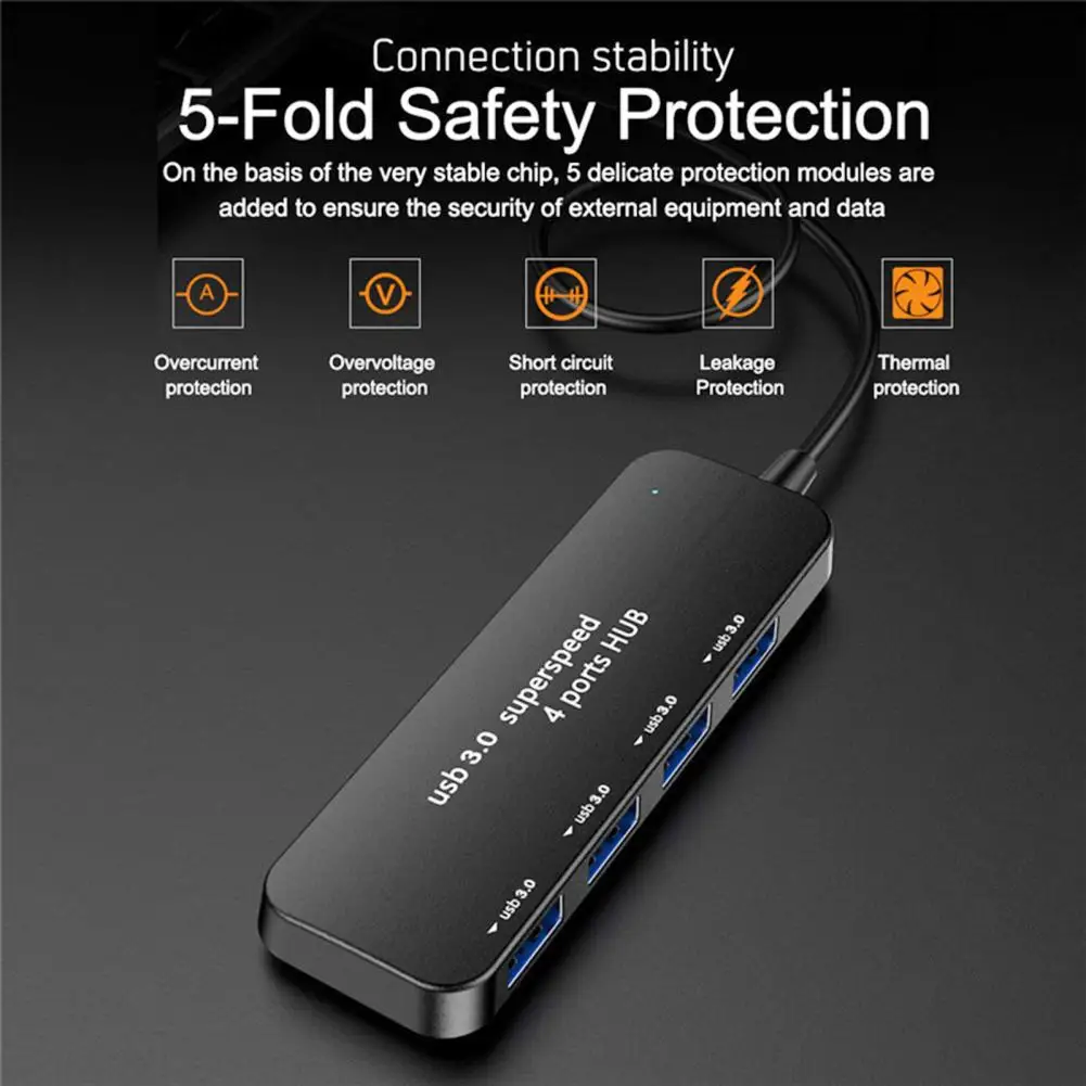 Полезная Расширительная док-станция 480 Мбит/с USB2.0 портативный USB-разветвитель |