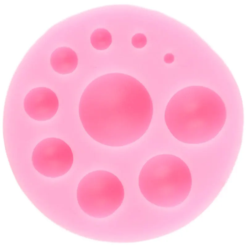 3D ремесло Круг Силиконовые формы для приготовления конфет Fondant (сахарная)