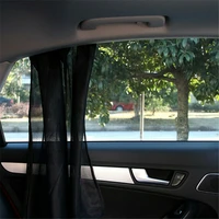 1pair car sunshade sun block net side window anti mosquito sunscreen nylon mesh