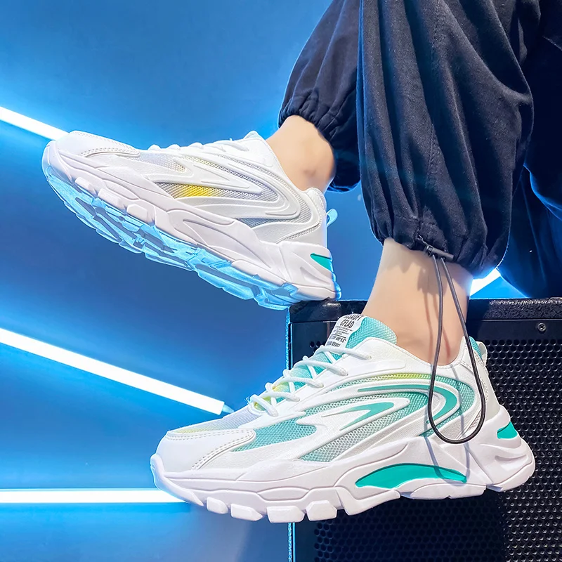 

2021 Summer Men's Lightweight Comfortable Breathable Outdoor Sports Shoes Personality Youth Fashion Old Shoes Men's Casual Shoes