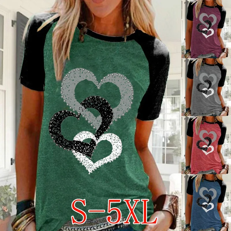 

Женская блузка с коротким рукавом реглан и круглым вырезом