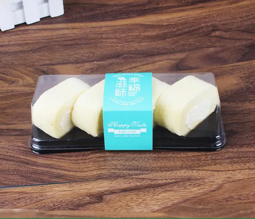 100 шт. упаковка для выпечки коробка торта швейцарский рулон четыре штуки