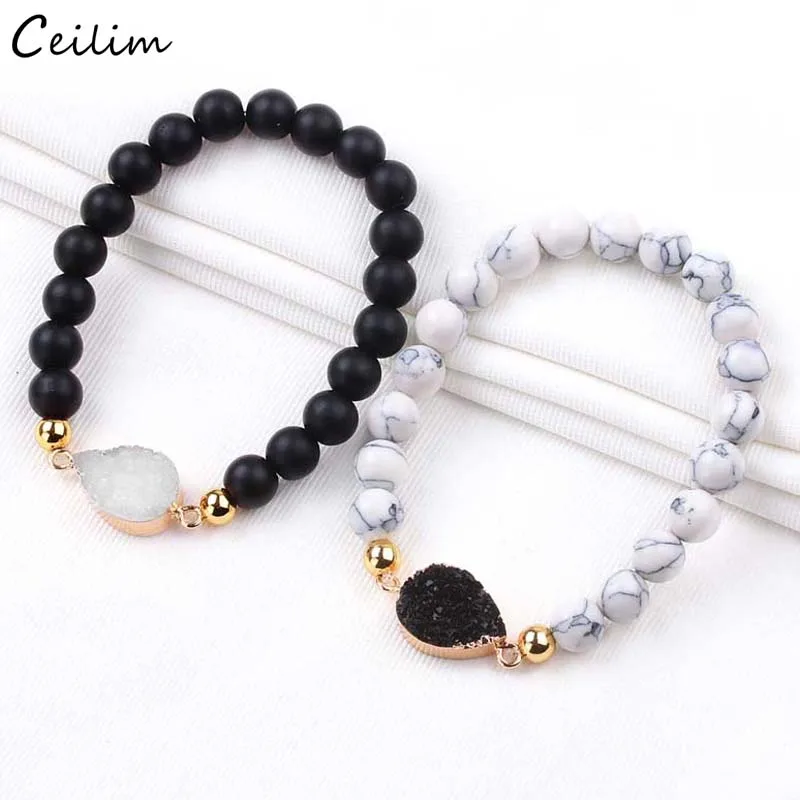 Женские браслеты с разноцветными кристаллами регулируемые бусинами 8 мм из