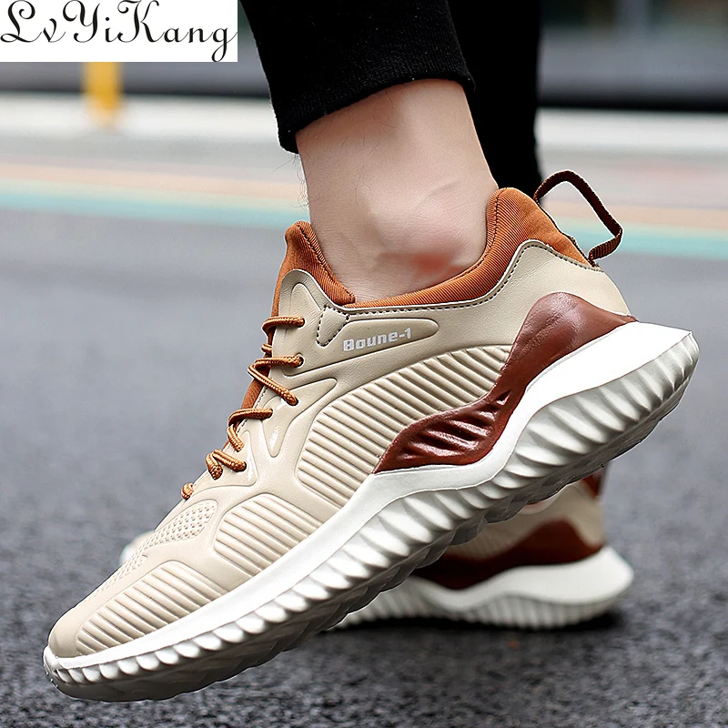 

New Fashion Spring Men Vulcanize Shoes Large Size 44 Breathable Casual Sports Male Sneakers Air Mesh Trainers Lace-up Flat Shoes