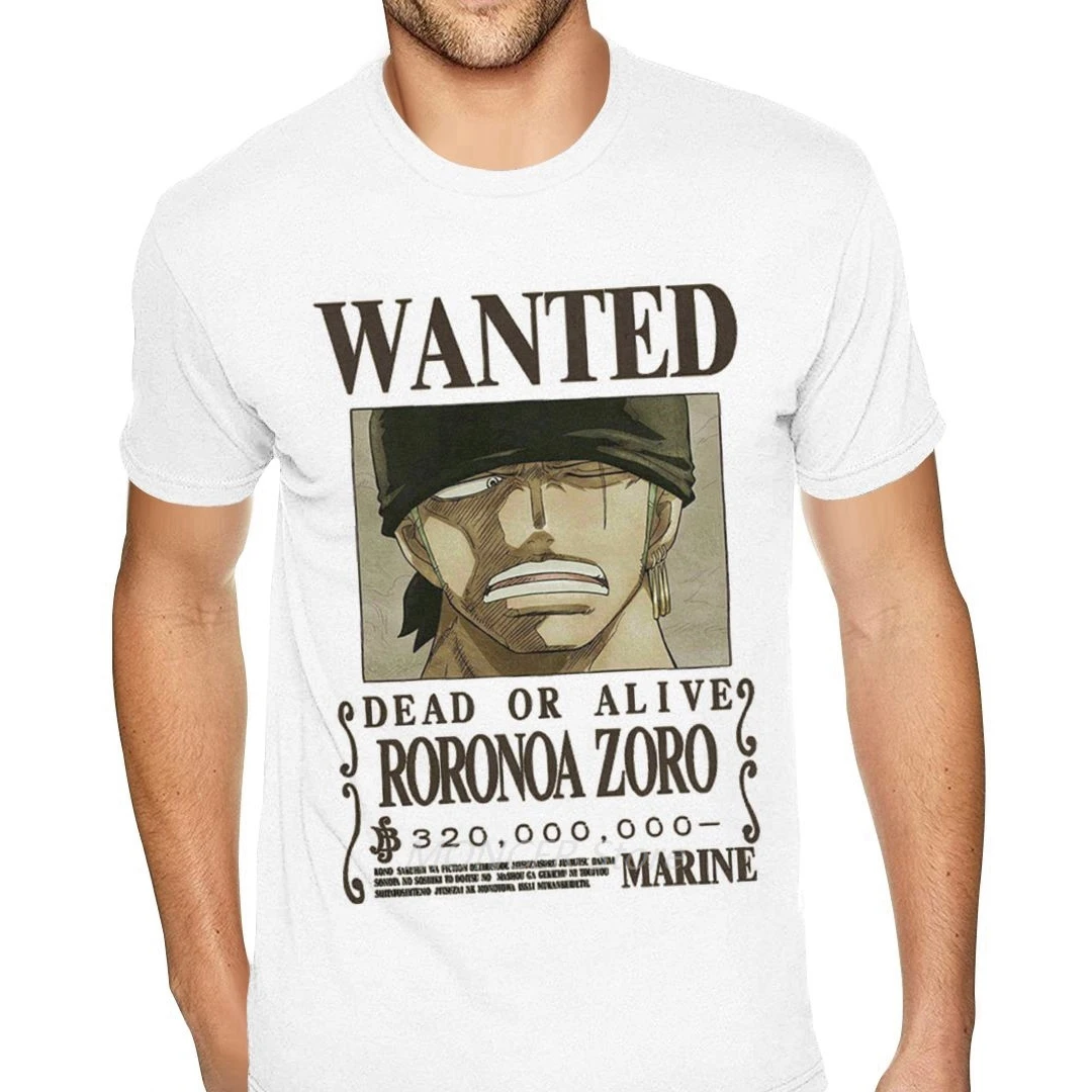 

Bounty Zoro Wanted One Piece Cotton S-6XL For Men Awesome Cotton -shirt