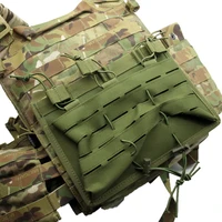 military fan general multifunctional vest with expansion bag triple mobile phone bag lightweight laser cutting