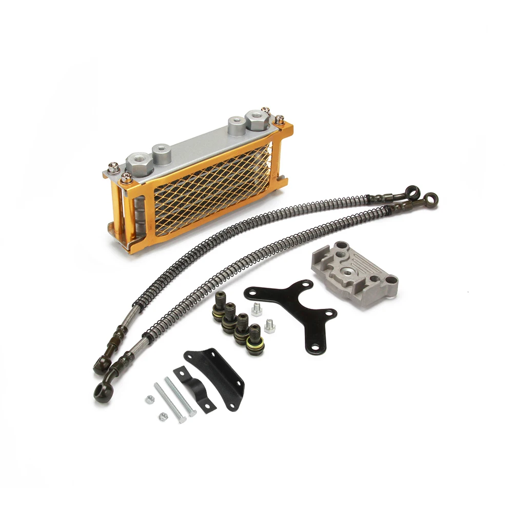

Blue Oil Cooling Cooler Radiator For 125 140CC Motorcycle Chineses Made Pit Dirt Bike ATV Kayo Apollo Bosuer Xmotos Enduro