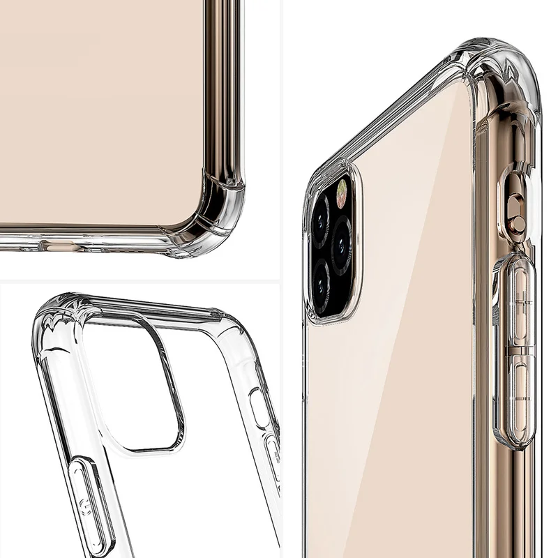 Для iPhone 11 XI Max XR противоударный чехол для телефона 2019 прозрачный мягкий