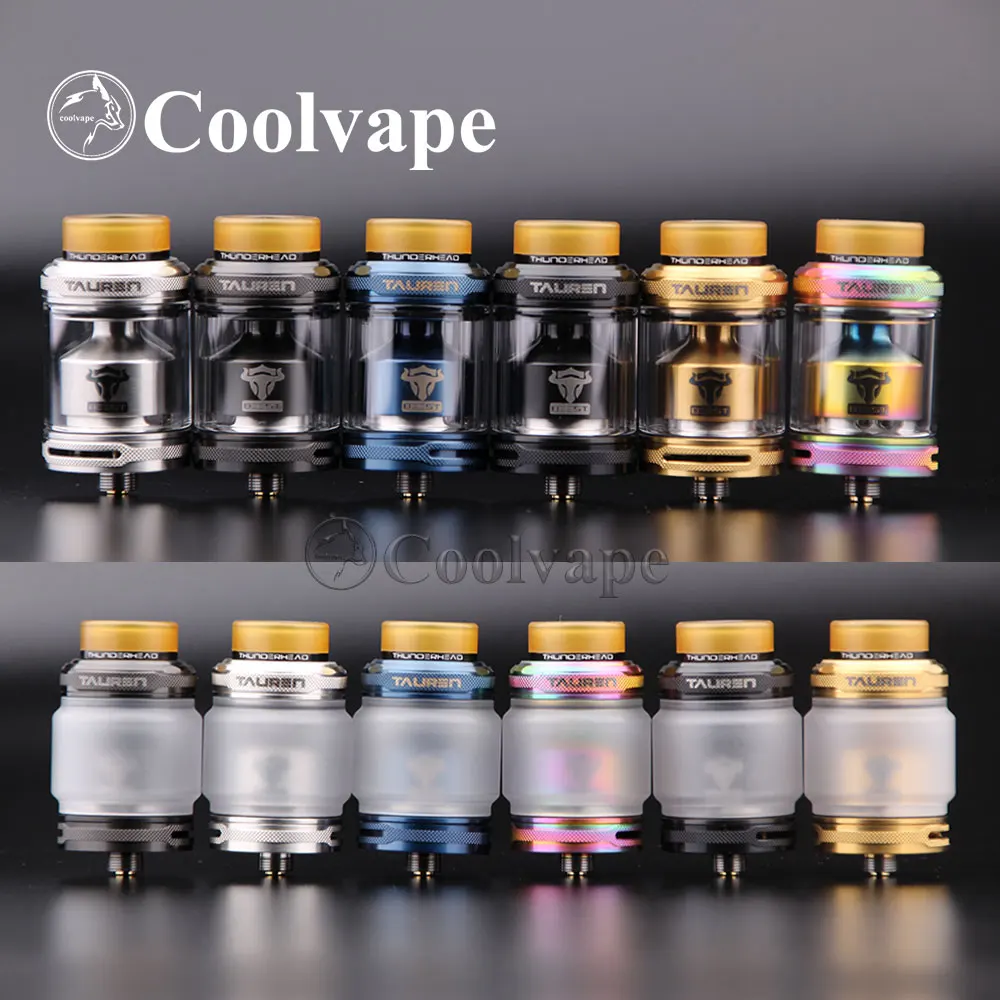 Coolvape 100% оригинальный Tauren Rta атомайзер емкостью 2 мл/4 5 мл MTL rta бак с 810 PEI Single/ Dual Vape vs