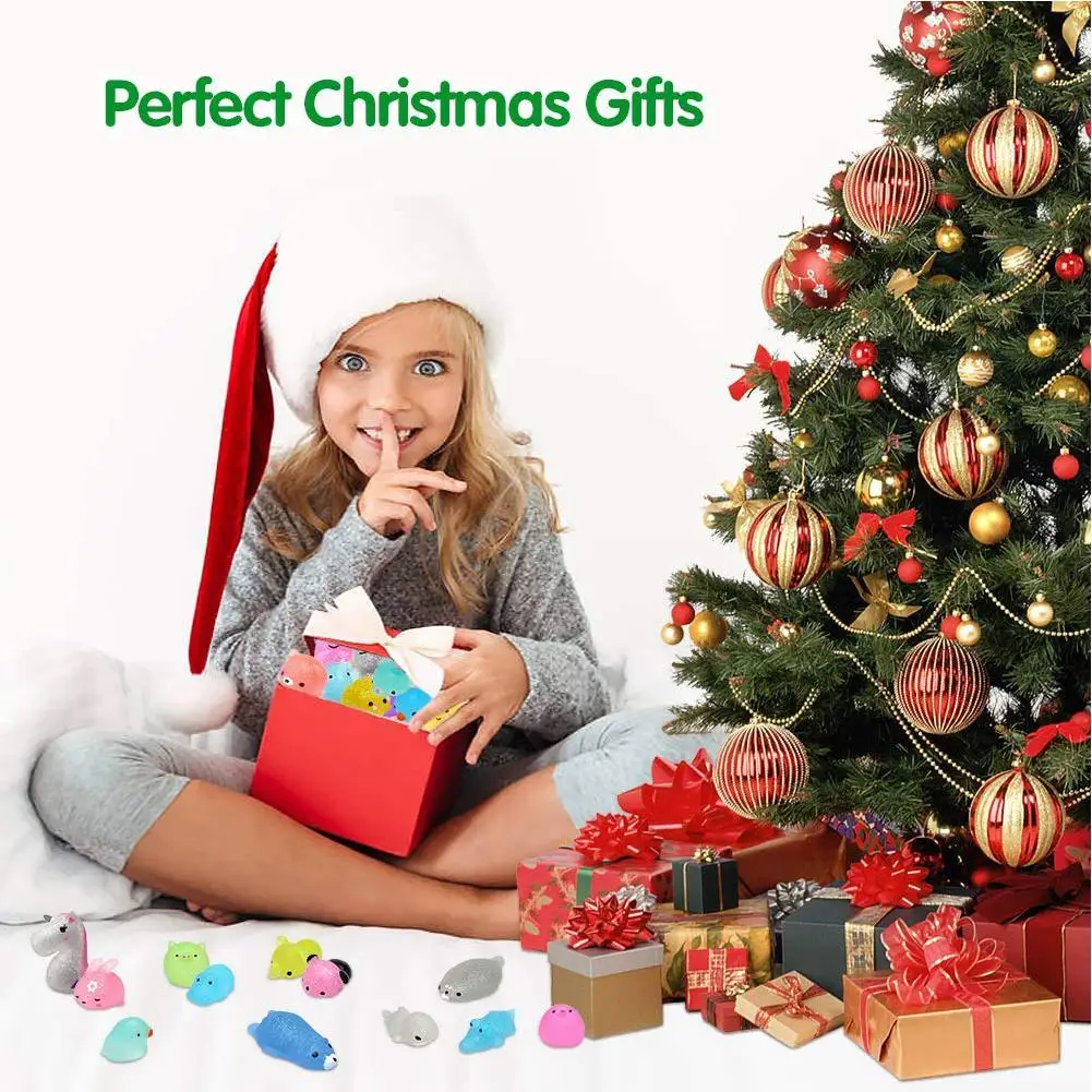 Нет, 30 шт., мягкие игрушки Mochi, блестящие мини игрушки в форме животных, мягкие игрушки, вечерние игрушки для детей, игрушки для снятия стресса, рождественские подарки