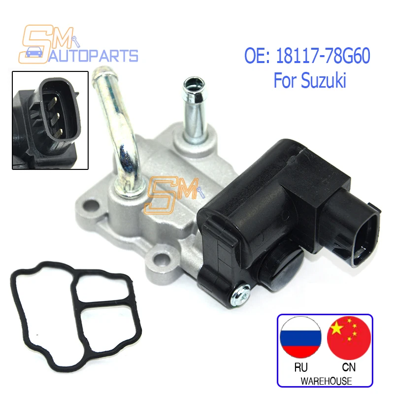 1PCS New Idle Air Speed Control Valve for Suzuki Jimny Ignis Liana 2001-2004 18117-78G60 136800-1300 1612CM16 1368001300 - купить по