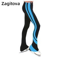 customized figure skating pants long trousers training competition patinaje ice skating warm fleece gymnastics for girl women