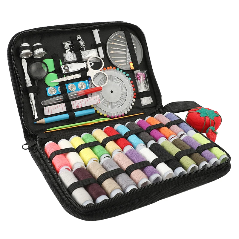 

132Pcs Portable Sewing Kits DIY Multi-function Sewing Box Set for Hand Stitching Embroidery Thread Sewing Accessories Sewing Kit