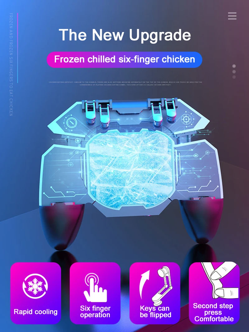 Универсальный Роскошный телефон кулер вентилятор игровой контроллер ручка