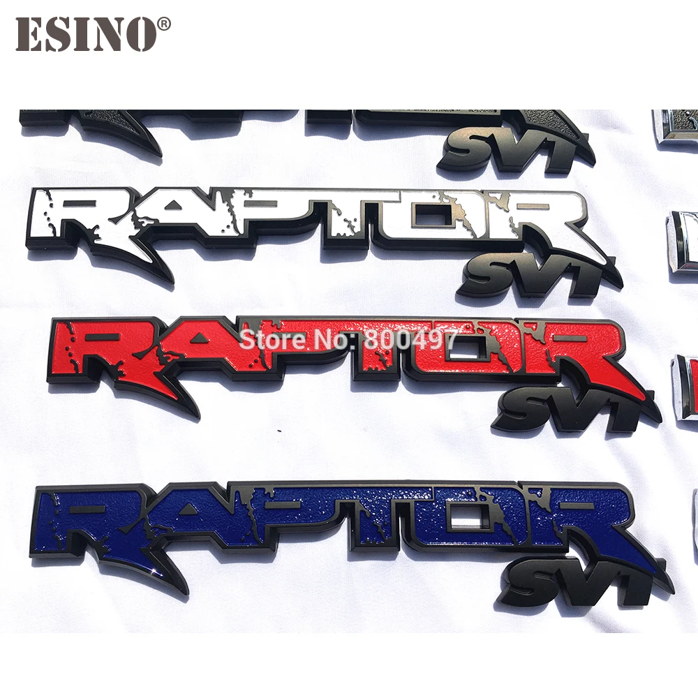 10 x Новинка 3D значок для багажника автомобиля ABS Эмблема RAPTOR SVT аксессуары задней