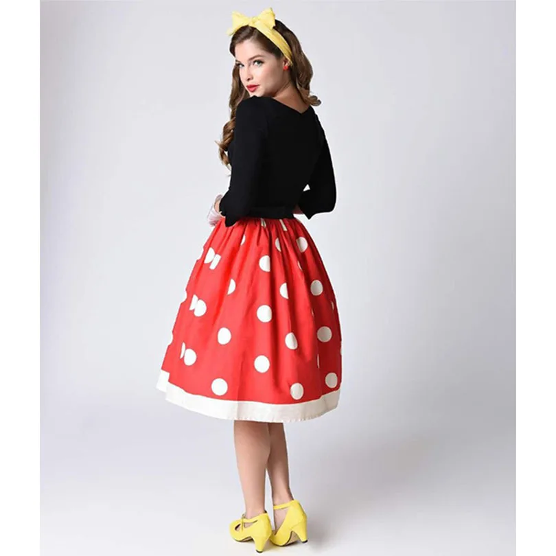 

Women Skirt 2021 New 3D Printing Fashion Ball Gown Knee-Length Empire Korean Ladylike Dress Sweet Girls Skirt