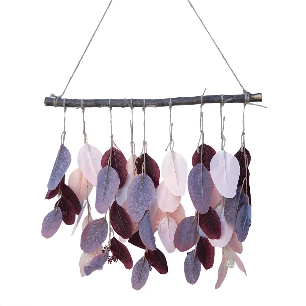 

Искусственный эвкалипт, искусственные зеленые растения, настенные украшения, простая шелковая ткань, имитация листьев для ресторанов и оте...