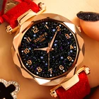 Женские кварцевые часы со звездами, розовым золотом и циферблатом