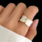 Женское кольцо с бантом на указательный палец, французское романтическое кольцо с широким ртом