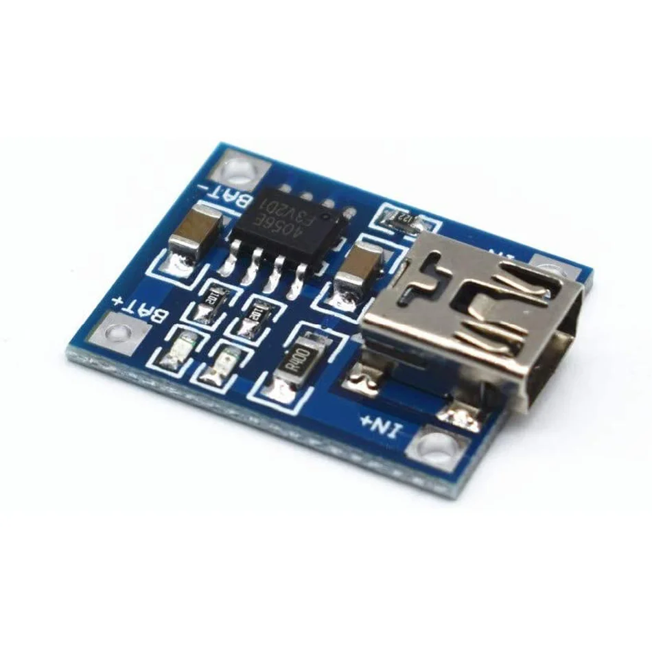 Зарядная плата TP4056 Mini USB 12 шт./лот 1A литий-полимерный аккумулятор модуль зарядного