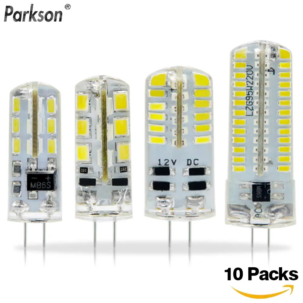Светодиодные лампы G4 SMD 2835 3014 DC 12V AC 220V 3 Вт 10 шт.|Светодиодные и трубки| |