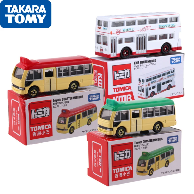 Подлинная Takara Tomy Hong Kong Bus Toyota Coaste литые модели автомобилей детские игрушки для