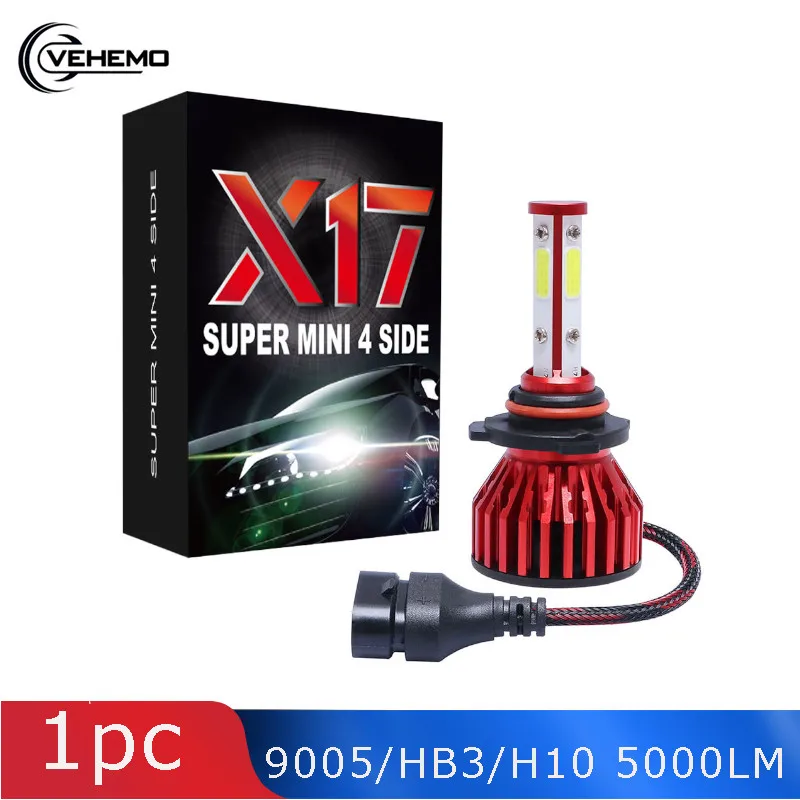 Vehemo 9005/HB3/H10 5000LM светодиодный передний фонарь DOB 50 Вт DC9V - 32 в универсальный высокой