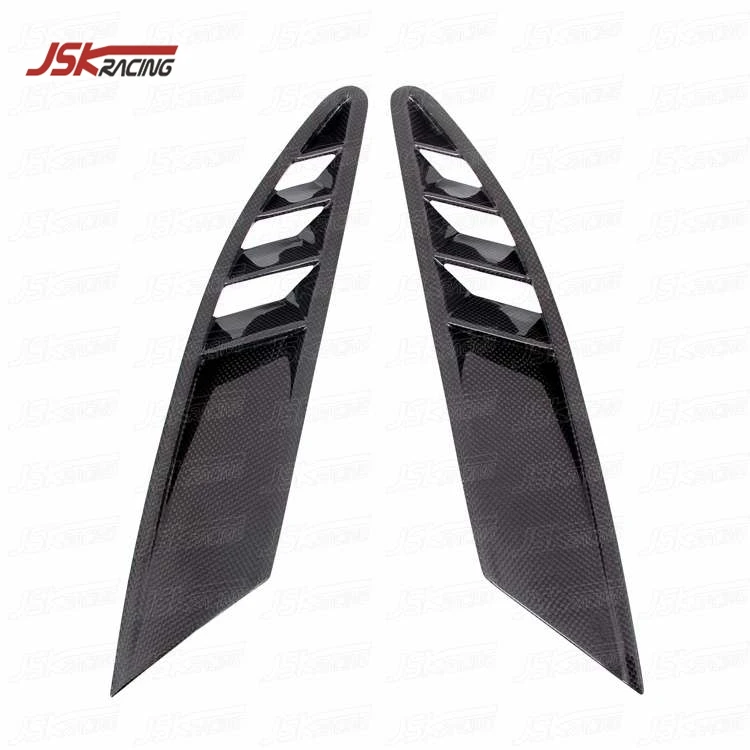 

2011-2013 JSK STYLE CARBON FIBER FRONT BUMPER SIDE VENTS (PLAIN WEAVE) FOR 458 ITALIA AND SPIDE(JSKFR5811098)